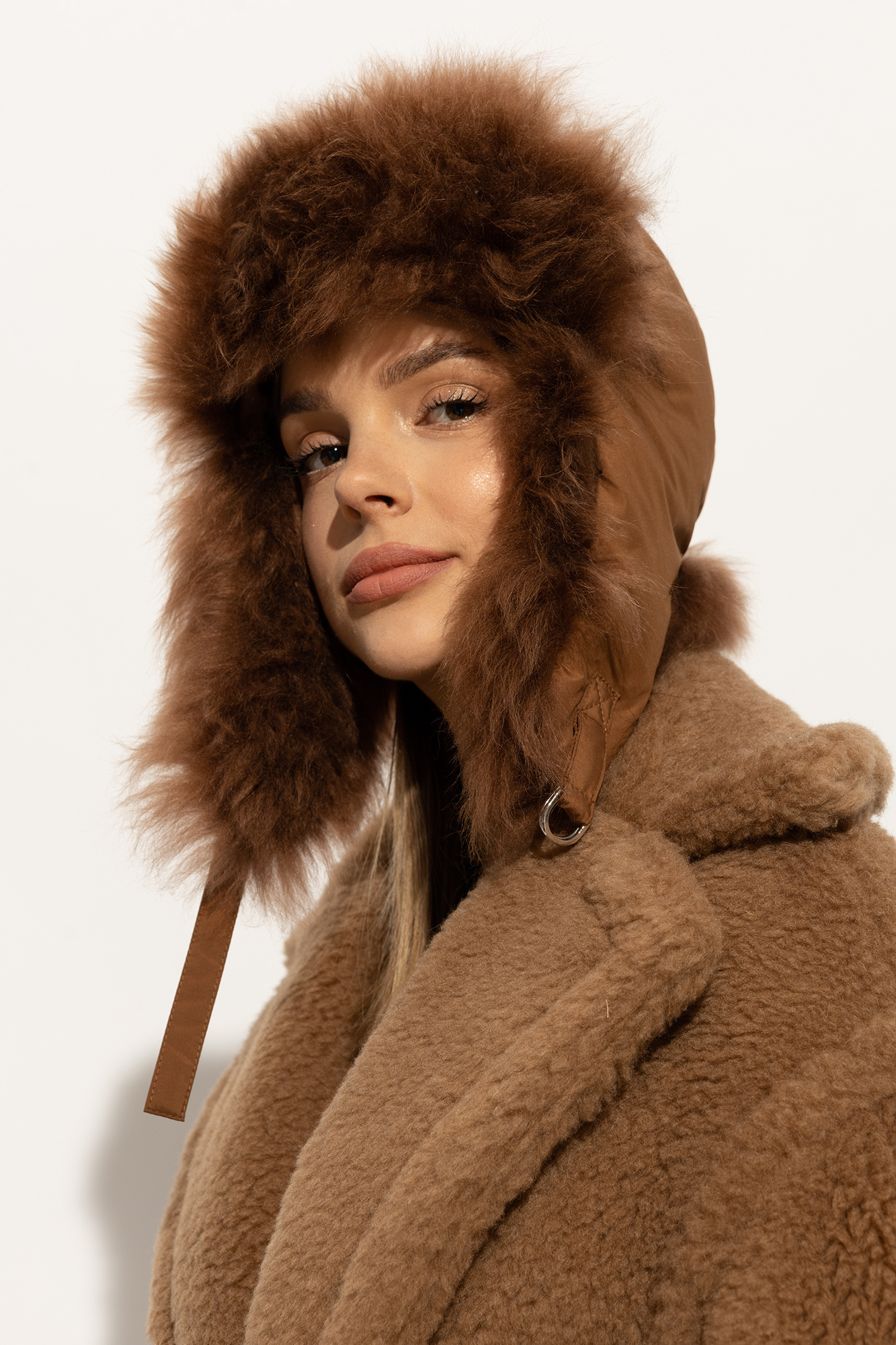 Yves salomon sales fur hat